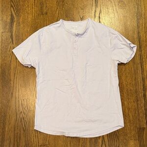 Men's WYR Lilac Henley Shirt